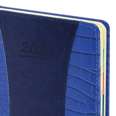 Ежедневник датированный 2026 А5 148х218 мм, GALANT "CombiContract", под кожу, темно-синий, 117486 - фото 4