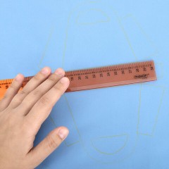 Линейка закройщика пластиковая 30 см, ПИФАГОР, прозрачная, неоновая, шкала см и масштабная 1:4, 210836 Линейка закройщика пластиковая 30 см, ПИФАГОР, прозрачная, неоновая, шкала см и масштабная 1:4, 210836 - фото 5