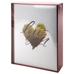 Фотоальбом с заметками BRAUBERG "Love you" на 200 фото размером 10х15 см, твердая обложка с тиснением фольгой, подарочный бокс, 391430 - фото 11