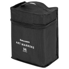 Маркеры для скетчинга двусторонние, НАБОР 36 шт, текстильный чехол, BRAUBERG, 152230 - фото 3