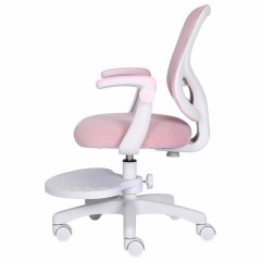 Кресло детское с подставкой для ног BRABIX "Sky MG-206", велюр, розовое, 533154 - фото 10