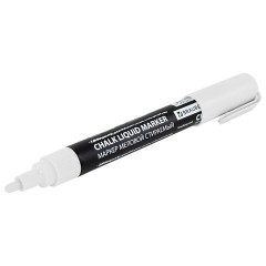 Маркер меловой CHALK LIQUID MARKER, БЕЛЫЙ, 3 мм, стираемый, BRAUBERG "CHALK", 152585 - фото 6