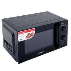 Микроволновая печь SONNEN MW2070BL-6MB, 20 л, 700 Вт, таймер, механическое управление, ручка, черная, 454983 - фото 5
