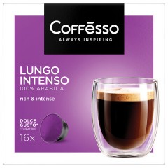 Кофе в капсулах COFFESSO "Lungo Intenso" для кофемашин Dolce Gusto, 16 порций, 102153 Кофе в капсулах COFFESSO "Lungo Intenso" для кофемашин Dolce Gusto, 16 порций, 102153 - фото 3