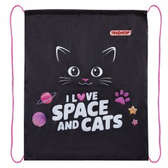 Мешок для обуви ПИФАГОР, 1 отделение, 42х34 см, "Dark kitten", 273419 Мешок для обуви ПИФАГОР, 1 отделение, 42х34 см, "Dark kitten", 273419 - фото 2