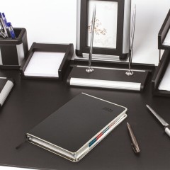 Ежедневник датированный 2026 А5 148х218 мм, GALANT "Infinity Silver", под кожу, серый, 117499 - фото 5