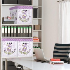 Короб для хранения из плотного микрогофрокартона 380х280х315 мм, КОМПЛЕКТ 3 шт., BRAUBERG HOME "Лаванда", 271821 - фото 10