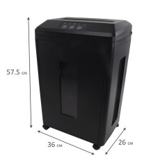 Уничтожитель (шредер) BRAUBERG PROFESSIONAL PS-623n, CD, "HeavyDuty", 7 уровень секретности, 1х2 мм, 6 листов, корзина 23 литра, 532592 - фото 11