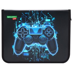 Папка для тетрадей BRAUBERG KIDS А5, 1 отделение, пластик, молния вокруг, "Digital gamepad", 273326 Папка для тетрадей BRAUBERG KIDS А5, 1 отделение, пластик, молния вокруг, "Digital gamepad", 273326 - фото 2