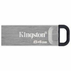 Флеш-диск 64 GB KINGSTON DataTraveler Kyson, разъем USB 3.2, серебряный, DTKN/64GB Флеш-диск 64 GB KINGSTON DataTraveler Kyson, разъем USB 3.2, серебряный, DTKN/64GB - фото 2