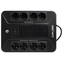 Источник бесперебойного питания SMARTWATT UPS SAFE PRO 850, 850 ВА (510 Вт), 8 розеток, 3703020270005 - фото 2