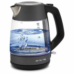 Чайник POLARIS PWK 1760CGL, 1,7 л, 1850-2150 Вт, закрытый нагревательный элемент, стекло, графитовый, 37418 - фото 2