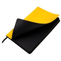 Ежедневник датированный 2026 А5 138x213 мм, BRAUBERG "Metropolis Mix", под кожу, гибкий, желтый, 117441 - фото 4