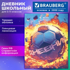Дневник 5-11 класс 48 л., твердый, BRAUBERG, глянцевая ламинация, с подсказом, "Футбол", 107613 - фото 18