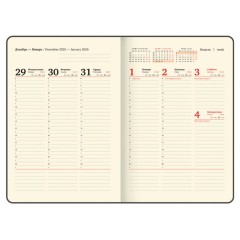 Еженедельник датированный 2026, БОЛЬШОЙ ФОРМАТ 210х297 мм, А4, BRAUBERG "Imperial", под кожу, коричневый, 117156 - фото 11