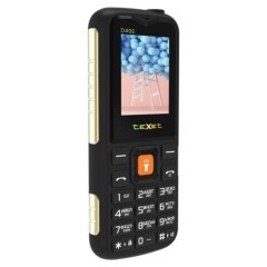 Телефон мобильный TEXET TM-D400, 2 SIM, 1,77", 32 Мб, microSD, FM, MP3, IP54, фонарик, черный, 127371 - фото 2