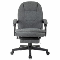 Кресло офисное CH-868MSG-BF, синхромеханизм, вибромодуль, подставка для ног, ткань, серое, 1998751 - фото 4