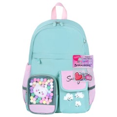Рюкзак BRAUBERG PASTEL с термонашивками в комплекте, "Funny clouds", мятный, 40х29х14 см, 271421 Рюкзак BRAUBERG PASTEL с термонашивками в комплекте, "Funny clouds", мятный, 40х29х14 см, 271421 - фото 8