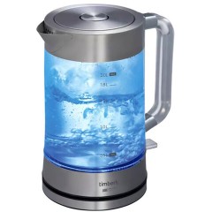 Чайник TIMBERK T-EK27G04, 2 л, 2200 Вт, закрытый нагревательный элемент, стекло, стальной Чайник TIMBERK T-EK27G04, 2 л, 2200 Вт, закрытый нагревательный элемент, стекло, стальной - фото 2