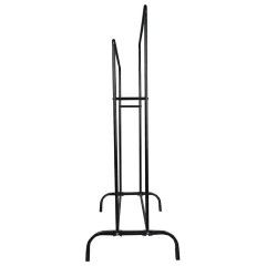 Вешалка для плечиков двухъярусная BOOMHOUSE (БУМХАУС) GR-002 (В1300-1500xШ1100xГ550 мм), металл, черная, 701436 - фото 4