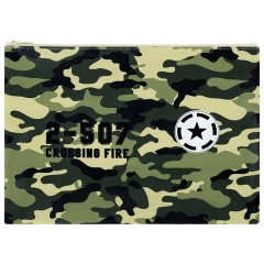 Папка для тетрадей ПИФАГОР А4, 1 отделение, ПВХ, на молнии, ассорти "Camouflage", 32x23 см, 273830 - фото 3
