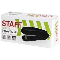 Степлер №24/6, 26/6 STAFF "EVERYDAY", до 20 листов, черный, 228739 Степлер №24/6, 26/6 STAFF "EVERYDAY", до 20 листов, черный, 228739 - фото 2