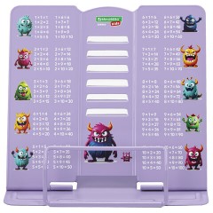 Подставка для книг и учебников большая BRAUBERG KIDS "Monsters" с таблицей умножения, регулируемый угол наклона, металлическая, 238964 - фото 4