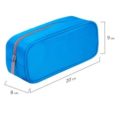 Пенал-косметичка BRAUBERG, мягкий, "KING SIZE BLUE", 20х8х9 см, 229018 Пенал-косметичка BRAUBERG, мягкий, "KING SIZE BLUE", 20х8х9 см, 229018 - фото 8