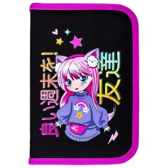 Пенал BRAUBERG, 1 отделение, 1 откидная планка, полиэстер, 21х14 см, "Anime girl", 272323 Пенал BRAUBERG, 1 отделение, 1 откидная планка, полиэстер, 21х14 см, "Anime girl", 272323 - фото 2