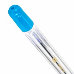 Ручки шариковые с грипом BRAUBERG "X-ONE", НАБОР 10 ШТУК, СИНИЕ, корпус прозрачный, узел 0,5 мм, линия письма 0,35 мм, 143990 - фото 5