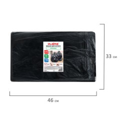 Мешки для мусора 240 л, черные в пласте 50 штук прочные, ПВД 40 мкм, 105x135 см, LAIMA, 702685 - фото 3
