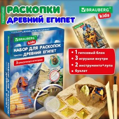 Набор для раскопок "Древний Египет" 16х23 см, инструменты, BRAUBERG KIDS, 665936 - фото 11