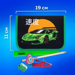 Пенал ПИФАГОР, 1 отделение, 1 откидная планка, полиэстер, 19х13 см, "Dive into drive", 272292 Пенал ПИФАГОР, 1 отделение, 1 откидная планка, полиэстер, 19х13 см, "Dive into drive", 272292 - фото 11