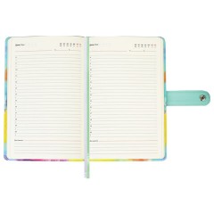 Ежедневник недатированный А5 138х213 мм BRAUBERG "Nebula", под кожу, застежка, 160 л., зелёный микс, 116237 - фото 12