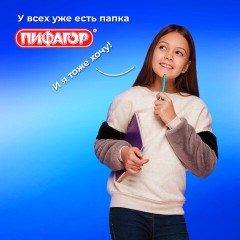 Папка для тетрадей А4 ПИФАГОР, пластик, молния сверху, прозрачная, черный, 272107 Папка для тетрадей А4 ПИФАГОР, пластик, молния сверху, прозрачная, черный, 272107 - фото 10