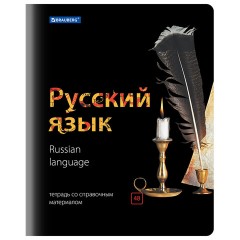 Тетради предметные, КОМПЛЕКТ 10 ПРЕДМЕТОВ, 48 л., глянцевый лак, BRAUBERG, "BLACK & BRIGHT", 403560 - фото 11