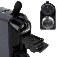 Кофемашина капсульная 3 в 1 для молотого кофе и капсул DOLCE GUSTO и NESPRESSO, SONNEN CM510G, 1450 Вт, 0,6 л, графит, 457339 - фото 16