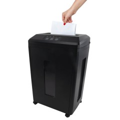 Уничтожитель (шредер) BRAUBERG PROFESSIONAL PS-623n, CD, "HeavyDuty", 7 уровень секретности, 1х2 мм, 6 листов, корзина 23 литра, 532592 - фото 7