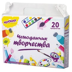 Набор для творчества в подарочной коробке ЮНЛАНДИЯ "ЧЕМОДАНЧИК ТВОРЧЕСТВА" 20 предметов, 880124 Набор для творчества в подарочной коробке ЮНЛАНДИЯ "ЧЕМОДАНЧИК ТВОРЧЕСТВА" 20 предметов, 880124 - фото 6