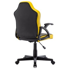 Кресло компьютерное BRABIX "Shark GM-203", экокожа, черное/желтое, 532514 Кресло компьютерное BRABIX "Shark GM-203", экокожа, черное/желтое, 532514 - фото 3