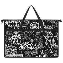 Папка для рисунков и чертежей с ручками BRAUBERG А3, пластик, молния сверху, "Graffiti", 272233 Папка для рисунков и чертежей с ручками BRAUBERG А3, пластик, молния сверху, "Graffiti", 272233 - фото 3