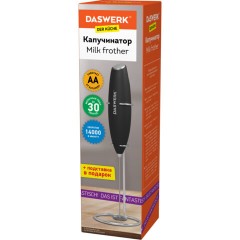 Капучинатор/вспениватель молока электрический на подставке soft touch, черный, DASWERK (ДАСВЕРК), 456179 - фото 2