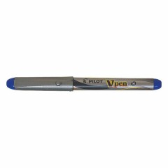 Ручка перьевая PILOT V-Pen, СИНЯЯ, корпус серый, линия письма 0,58 мм, SVP-4M L - фото 2