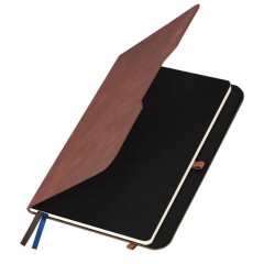 Ежедневник датированный 2026, А5, 151х213 мм, BRAUBERG "Note", под кожу, держатель для ручки, коричневый, 117515 - фото 3