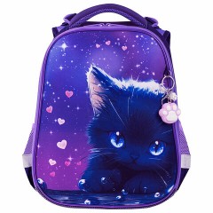 Ранец BRAUBERG PREMIUM, 2 отделения, с брелоком, "Anime cat", 38х29х16 см, 272017 Ранец BRAUBERG PREMIUM, 2 отделения, с брелоком, "Anime cat", 38х29х16 см, 272017 - фото 2