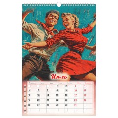 Календарь на гребне с ригелем 2027 г., 30х45 см, BRAUBERG, "Советские плакаты", 118375 - фото 9
