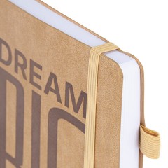 Ежедневник недатированный А5 138х213 мм BRAUBERG "BeStyle", под кожу, резинка, держатель, 160 л., песочный, 116216 - фото 4