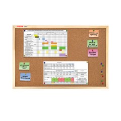 Доска пробковая для объявлений 60х90 см, деревянная рамка, BRAUBERG Wood, 238311 - фото 2