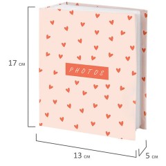 Фотоальбом BRAUBERG "Pink hearts" на 100 фото 10х15 см, твердая обложка, 391436 - фото 8