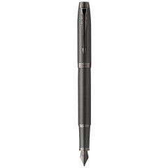Ручка перьевая PARKER "IM Professionals Monochrome Titanium", темно-серый лак, сталь, синяя, 2172959 Ручка перьевая PARKER "IM Professionals Monochrome Titanium", темно-серый лак, сталь, синяя, 2172959 - фото 2